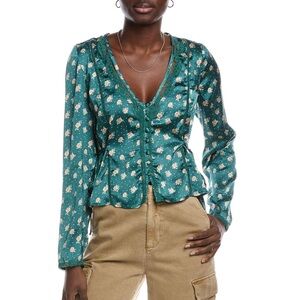 Free People Field Of Roses Top